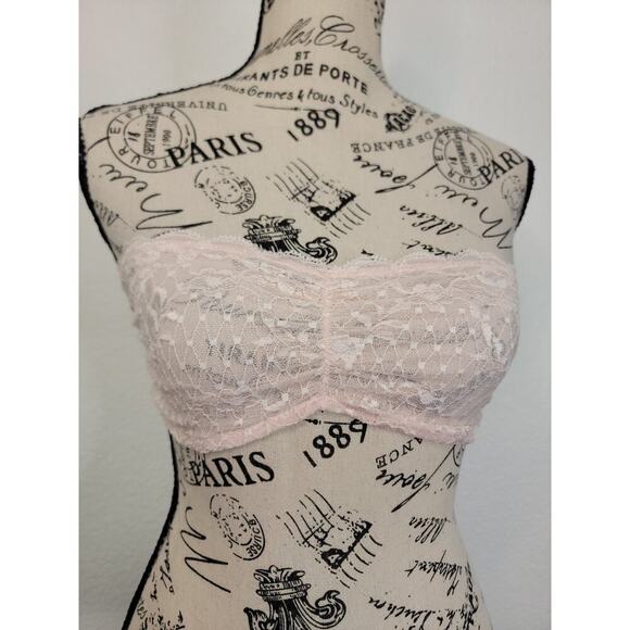 Free People Womens Bandeau Bralette Small Bra Lace Strappy Intimately - Picture 2 of 9